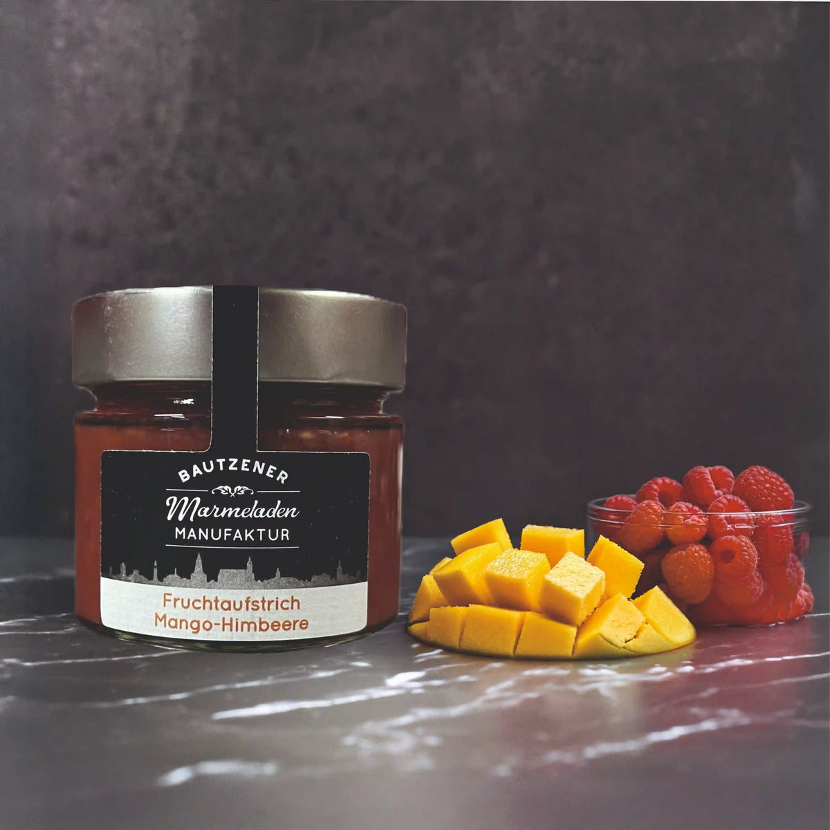 Fruchtaufstrich Mango-Himbeere