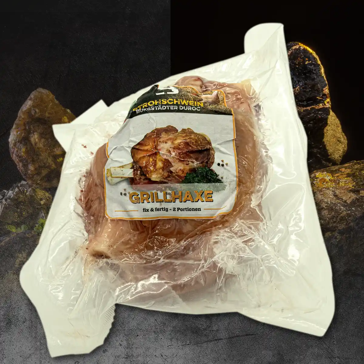 Grillhaxe vom Duroc Strohschwein