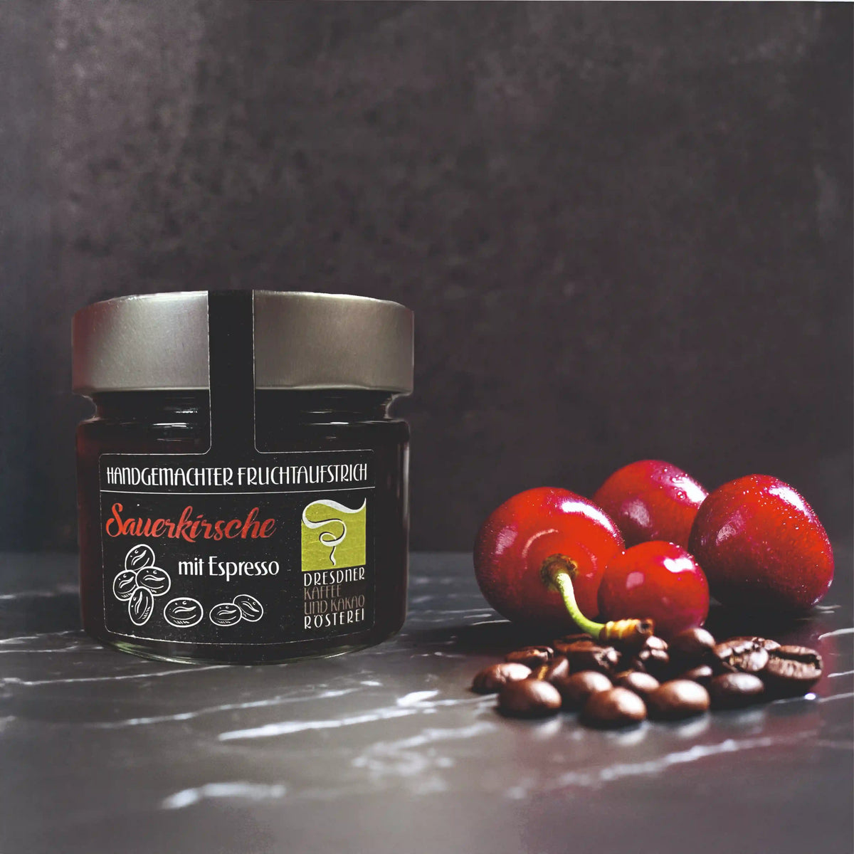 Fruchtaufstrich Sauerkirsche-Espresso