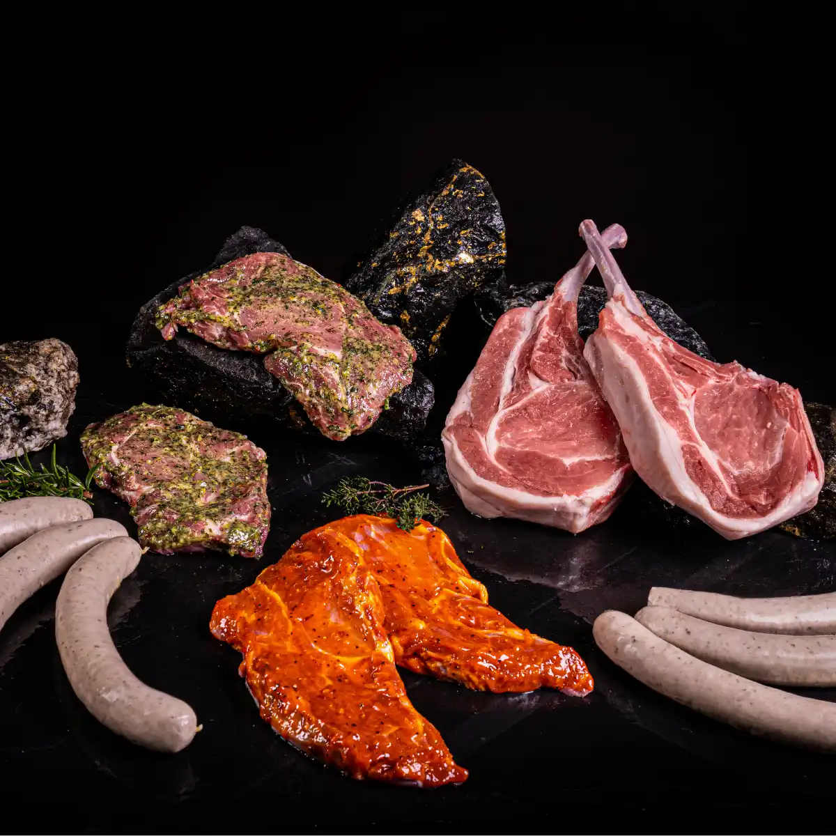 Grillpaket für 6 Personen vom Burgstädter Duroc Strohschwein