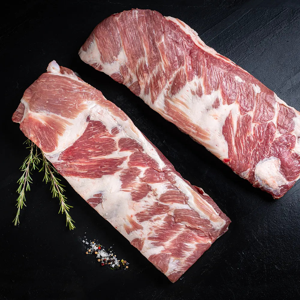 St. Louis Ribs | Rippchen vom Duroc Strohschwein (breit)